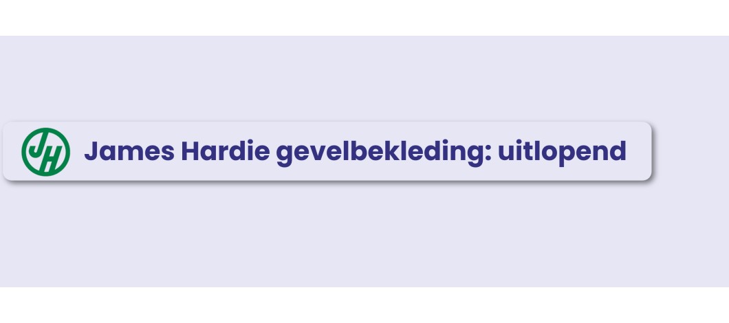 James Hardie stopt met vezelcement in Europa